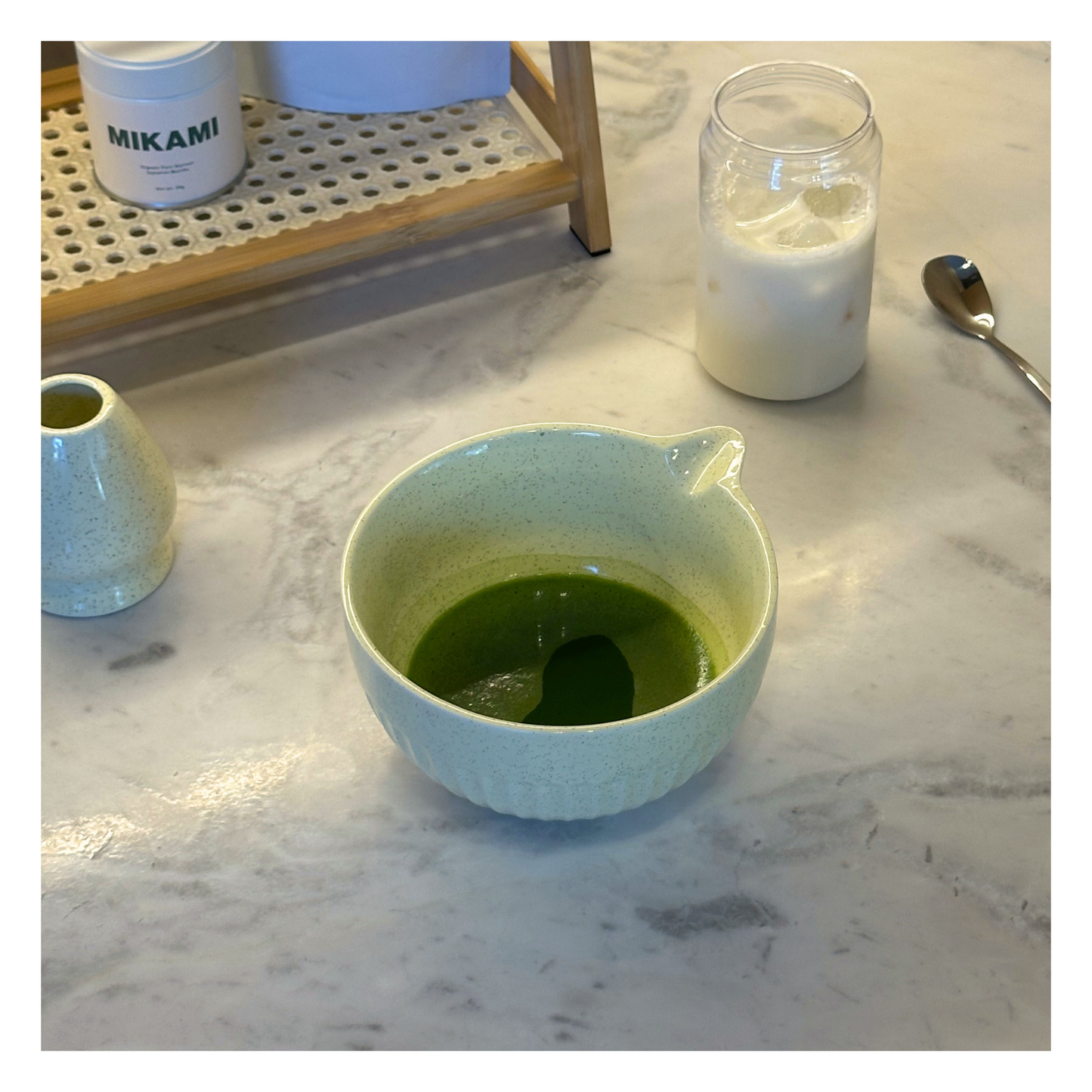 The Matcha Ritual Pair (2 Piece Set) - Yellow Speckle