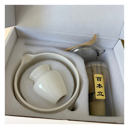 The Matcha Ritual Kit (5 Piece Set) - White Cloud
