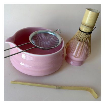The Matcha Ritual Kit (5 Piece Set) - Blush Pink