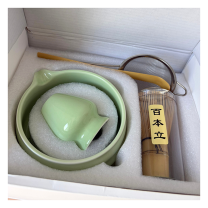 The Matcha Ritual Kit (5 Piece Set) - Matcha Green